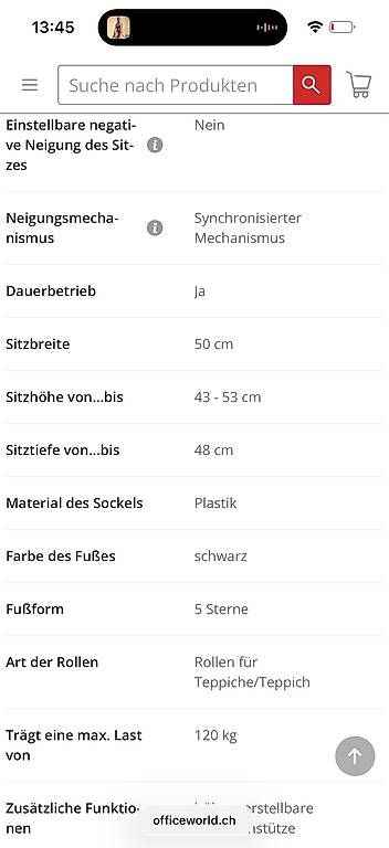 Sedie a rotelle: Bürostuhl höhenverstellbar – Usato da Zürich venduto da Nelly98 4