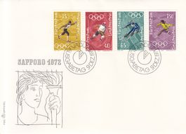 LBK 487 - 490 FDC