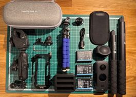 Insta 360 x2 Mit 3 Akkus und extra Zubehör