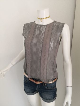 🤩MANGO TOP GRAU & SPITZE NEU & CHANEL P.