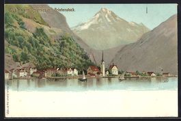 Litho Fluelen am Urnersee, Gesamtansicht