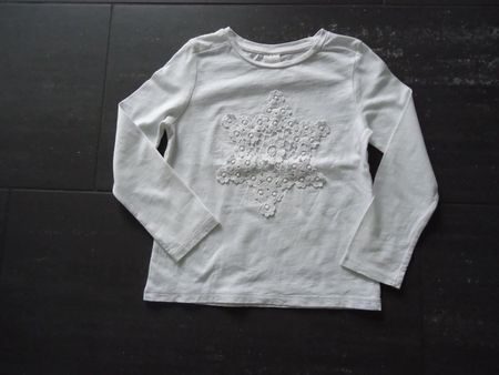 Weisser Pullover, Gr.110