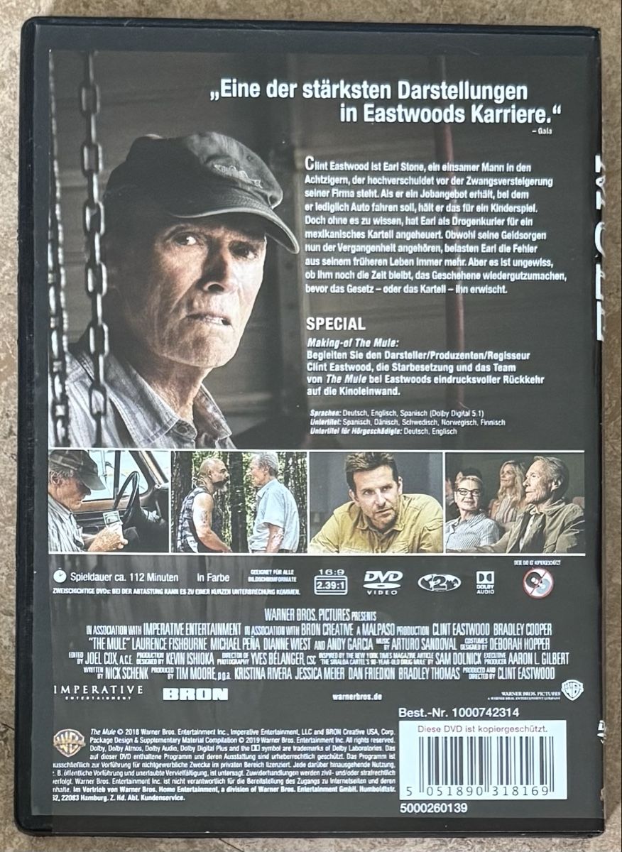 Tutti i DVDs: THE MULE  – Nuovo (secondo la descrizione) da Dietikon venduto da AndreaSch01 1