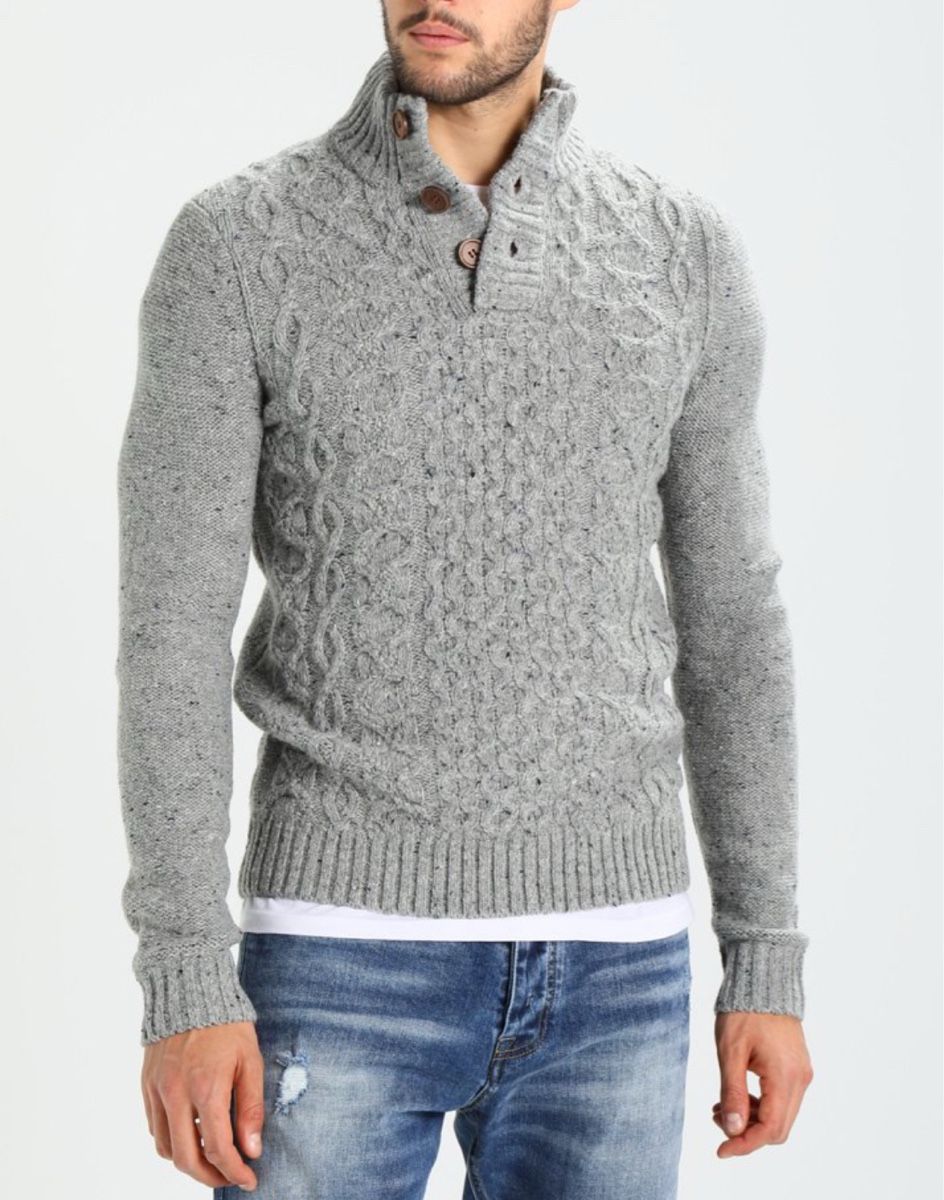 Pulls & Sweat-shirts: Pier One Strickpullover, Mottled Grey/Grau, L – D'occasion à Niederwangen BE par V.Fernandes 4