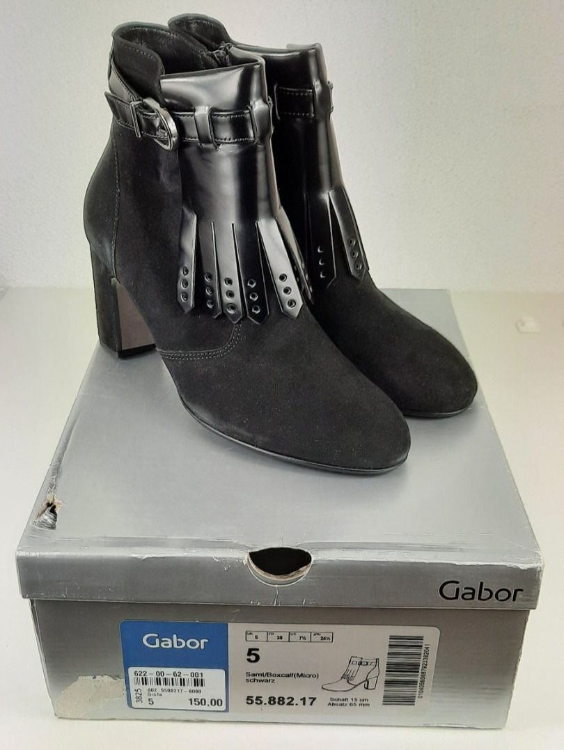 Gabor Scarpe da donna: GABOR elegante Stiefeletten schwarz Gr. 38 – Nuovo e nell'imballaggio originale da Seuzach venduto da VT-Collections1 1