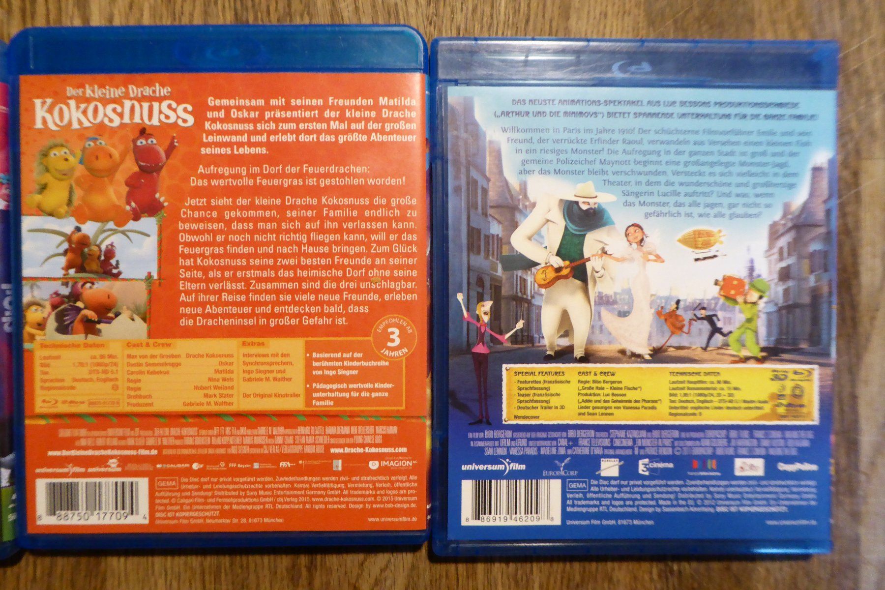 Tutti i DVDs: 3x Bluray Kinderfilme Trickfilme – Usato da Allschwil venduto da Summelsarium 3
