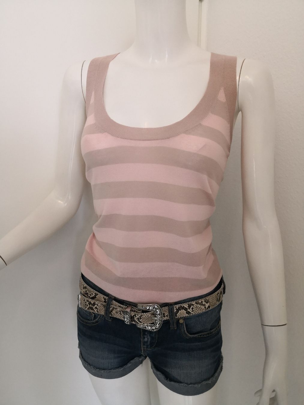 Mango Maglioni & Felpe: 🤩MANGO SUIT TWINSET PULLOVER & TOP GESTREIFT ROSA-BEIGE – Usato da Olten venduto da Naja-Twins-Twins 8
