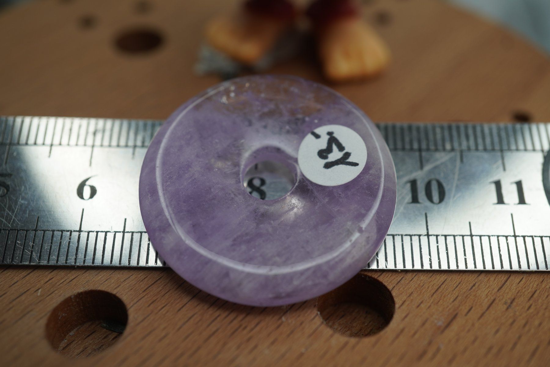Mineralien & Heilsteine: Amethyst    Pi  Scheibe  ca30mm    ab  1.-     Räumung – Neu und originalverpackt aus Eschenbach SG von topstone