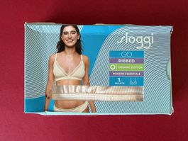 SLOGGI, Bralette GO RIBBED, Grösse M, Farbe Hellbraun