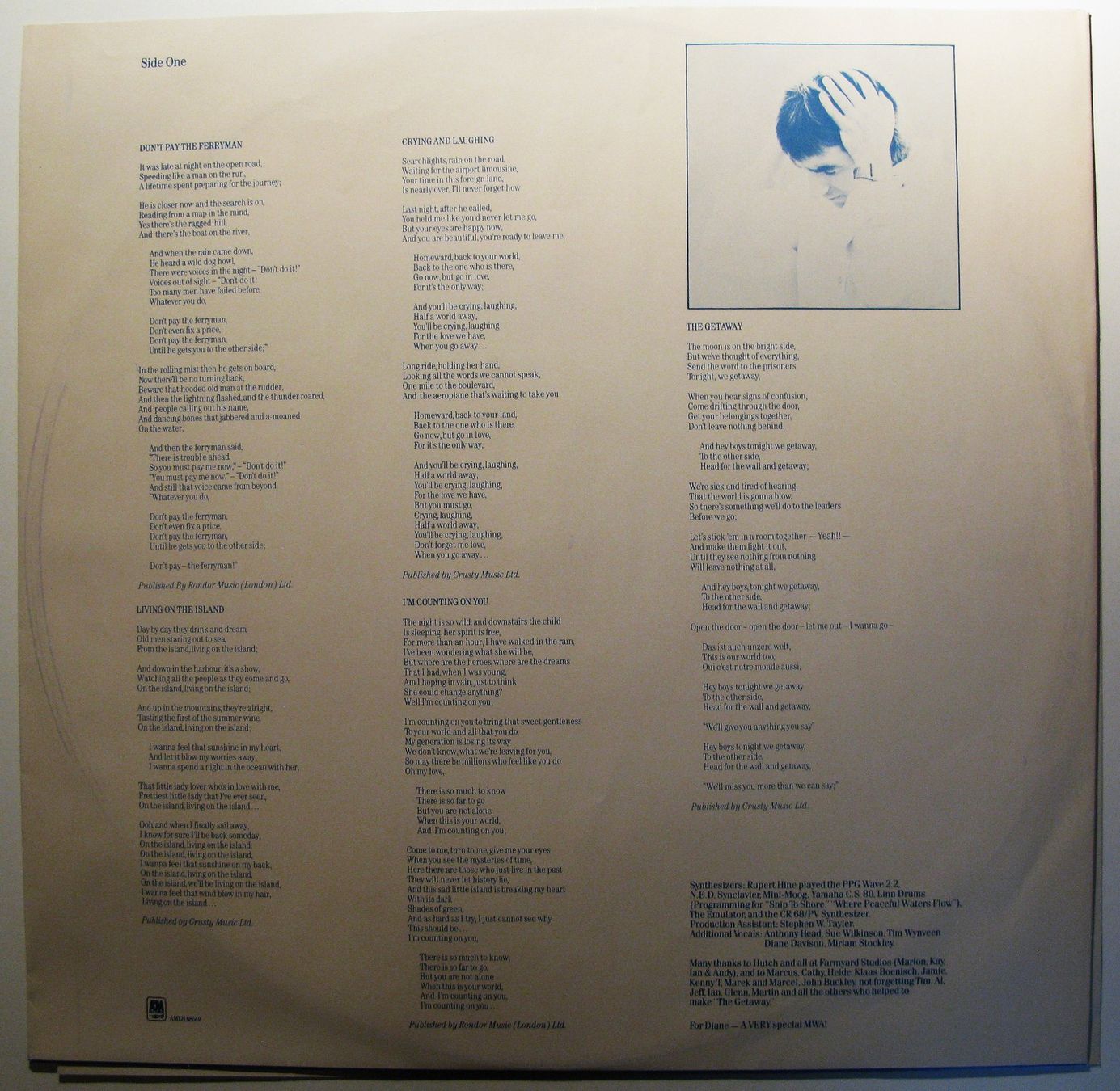 Schallplatten: CHRIS DE BURGH "The Getaway" LP in NEAR MINT – Gebraucht aus Monthey von Pingmub 5