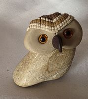 Eule Figur Naturstein Handgemacht siehe Foto