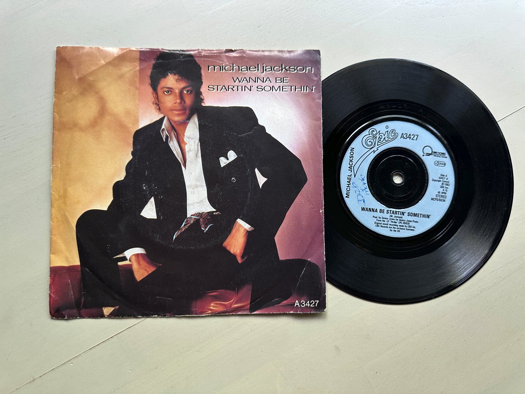Dischi in vinile: MICHAEL JACKSON tolle Single Wanna be startin' UK differnt – Usato da Basel venduto da Partridge