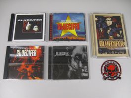 GLUECIFER CDs & DVD & Patch Sammlung sehr guter Zustand