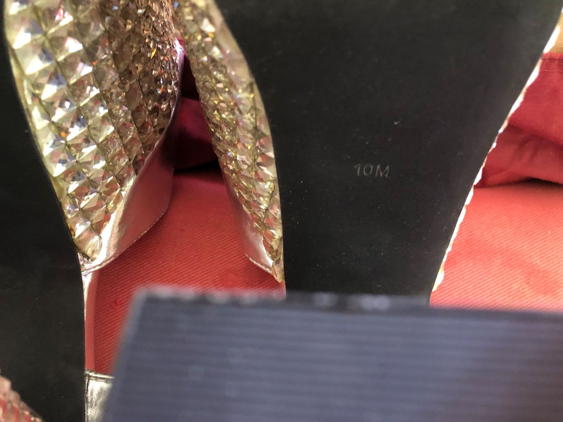 Scarpe da uomo: Plateau Sandalette mit Strass – Nuovo (secondo la descrizione) da Egg b. Zürich venduto da Nyborg_33 5