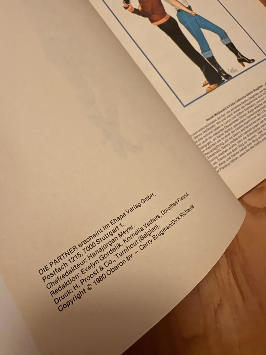 Comics: Vintage Comic 3x DIE PARTNER – Gebraucht aus Zürich von Washingpowder 3