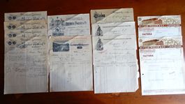 Lot von 11 Rechnungen von 1901 bis 1937, Winterthur, Wangen
