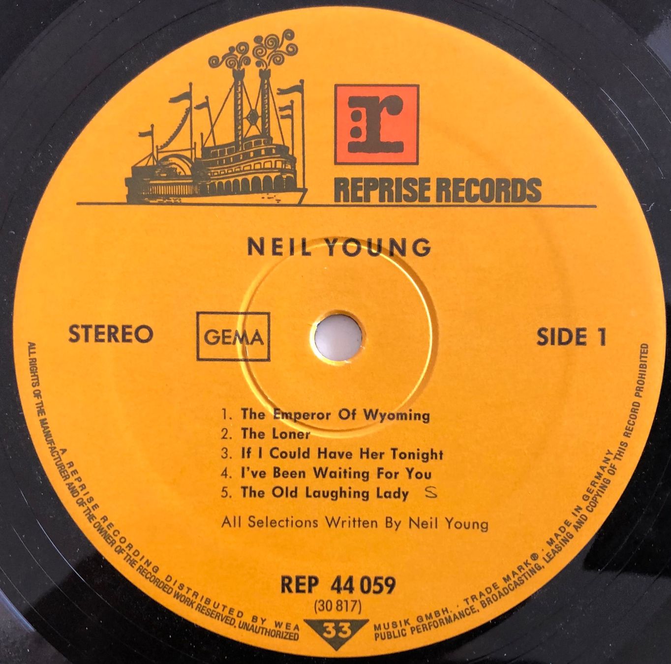 Schallplatten: NEIL YOUNG - NEIL YOUNG – Gebraucht aus Poliez-Pittet von Newtown-Records 2