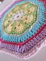 Potholder Topflappen Küchendeko African Flower gehäkelt
