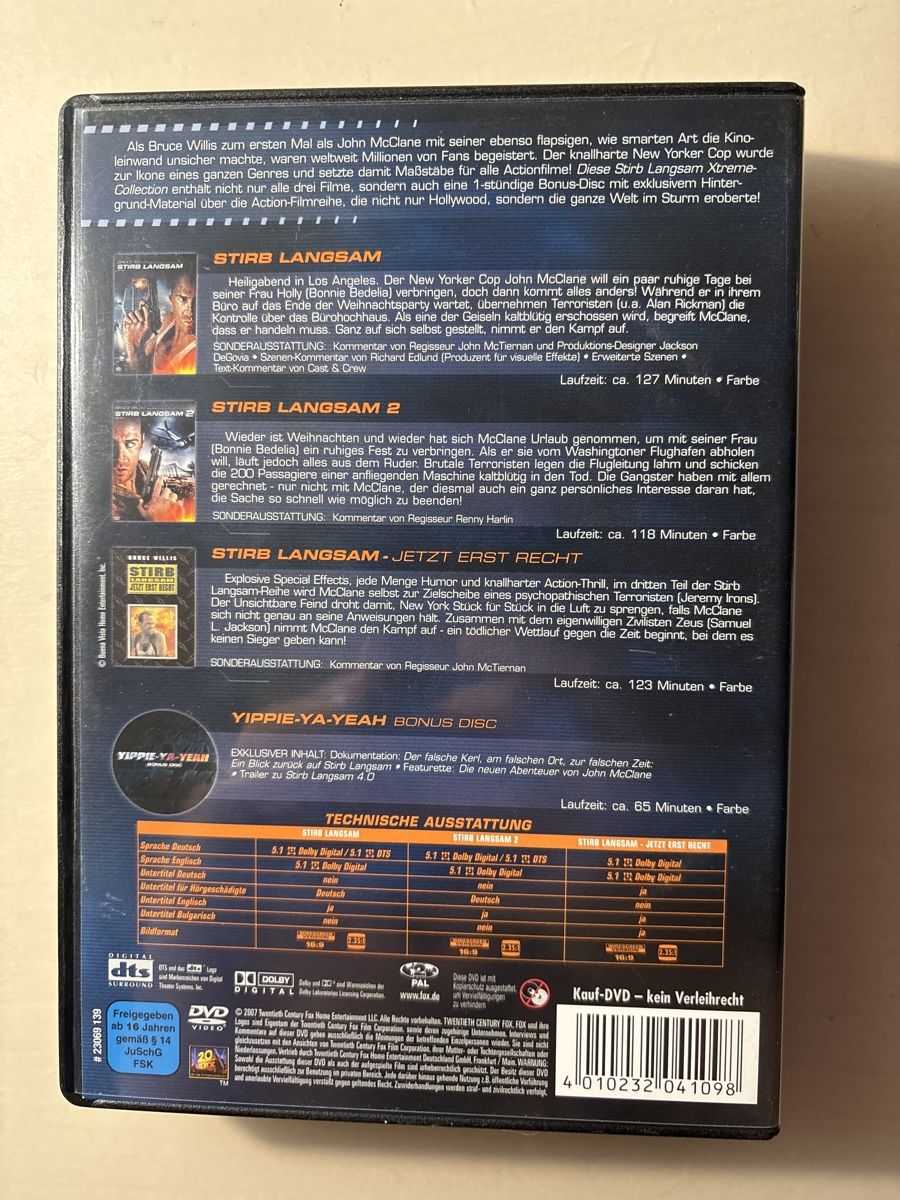 Alle DVDs: Stirb Langsam Xtreme Collection - Bruce Willis, 4 DVDs – Neu (gemäss Beschreibung) aus Ruswil von ois_li_ois_ 1