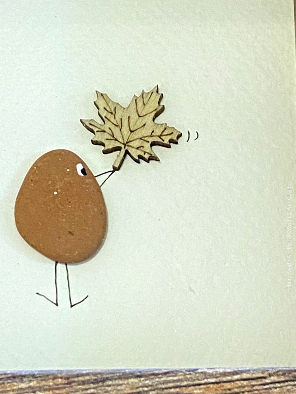 Foto & Immagini: Bild - Handarbeit - Drei Männchen mit Blatt – Usato da Adliswil venduto da TAKEYOURPLANT 1