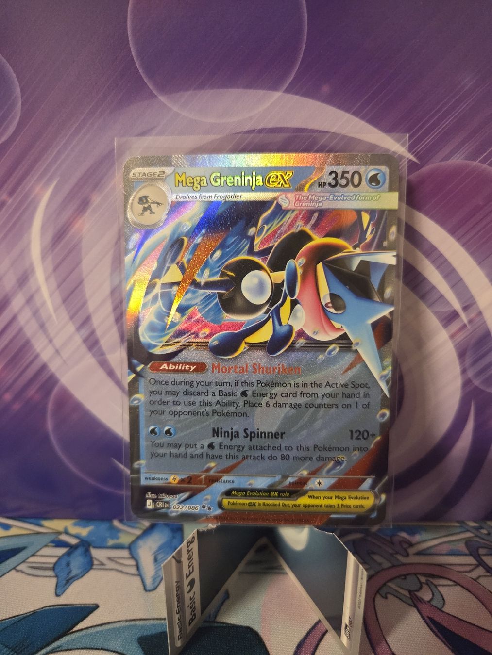 Pokémon Carte collezionabili: Pokemon Mega Greninja Ex CRI 022 EN – Usato da Biberist venduto da Ang385