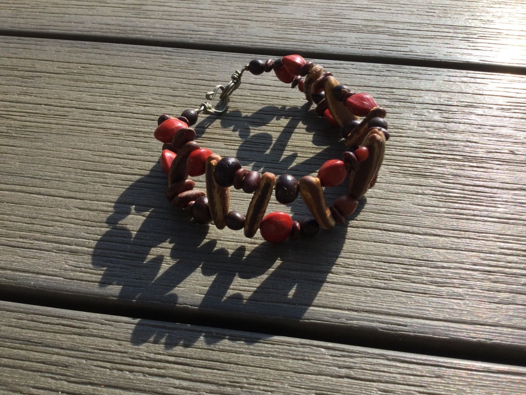 Armbänder & -reifen: Bracelet ethnique perles en bois max19cm – Gebraucht aus Agiez von chouchanelle 2