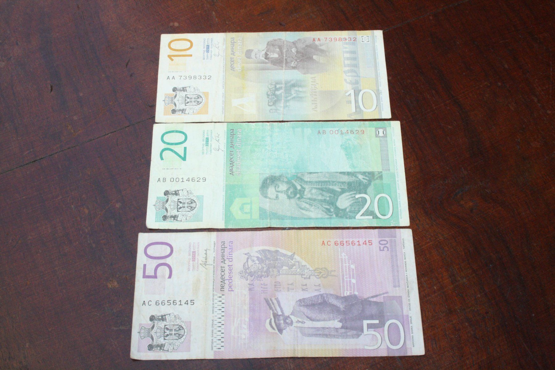 Banconote: Serbie 3 billets – Usato da Cormondrèche venduto da Hermes.monnaies 1
