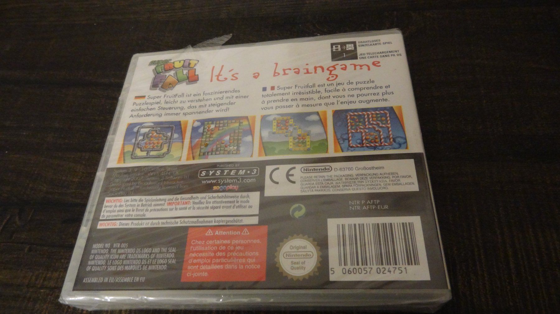 Nintendo Spiele: Super Fruitfall DS – Neu und originalverpackt aus Olten von Disc-Ausverkauf 1