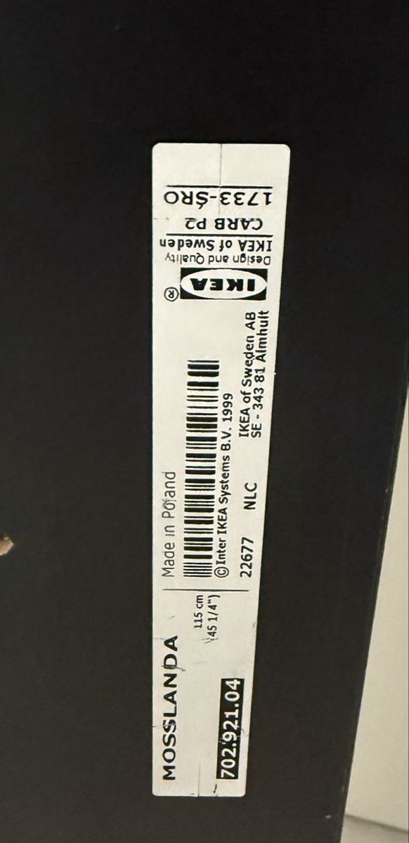 Ikea Scaffali: Mosslanda Bilderleiste schwarz – Usato da Wängi venduto da kra_cd9d 3