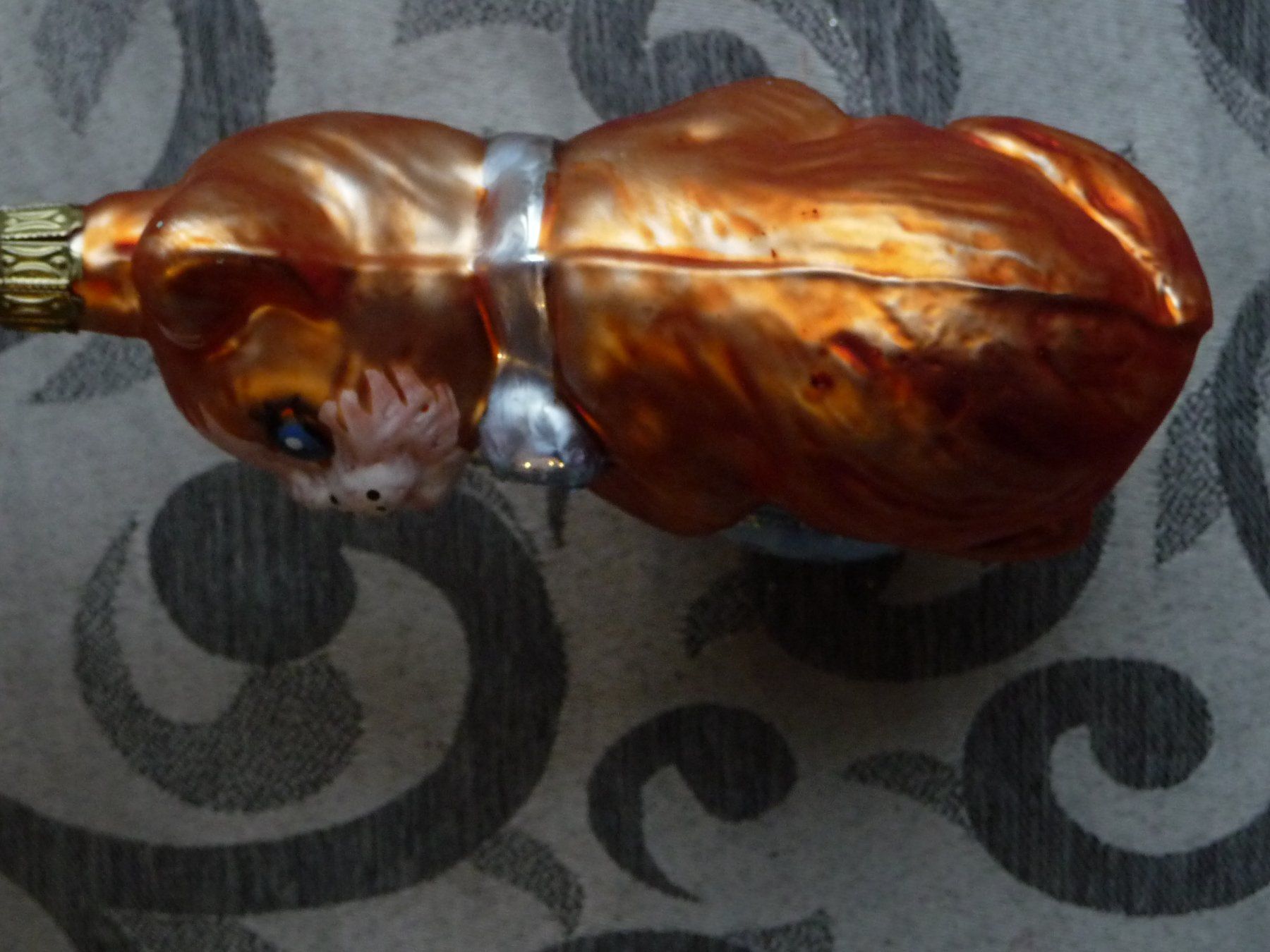 Tutte le decorazioni: orange Katze mit hellblauem Ball Christbaumschmuck – Nuovo e nell'imballaggio originale da Alpnach Dorf venduto da marvo 2