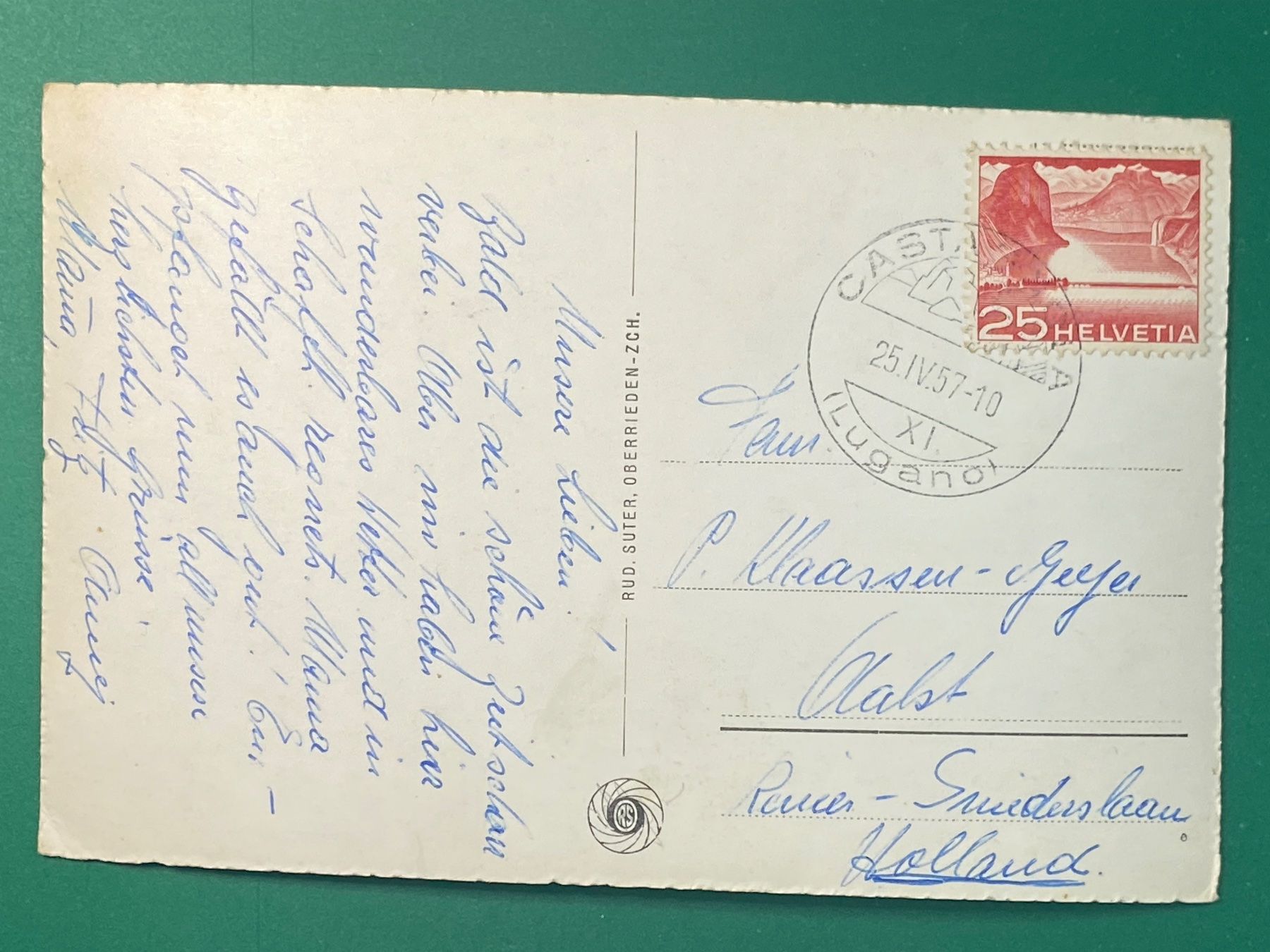 Cartoline postali: Gandria mit Mte S. Salvatore – Usato da Steg VS venduto da _vinci_ 1