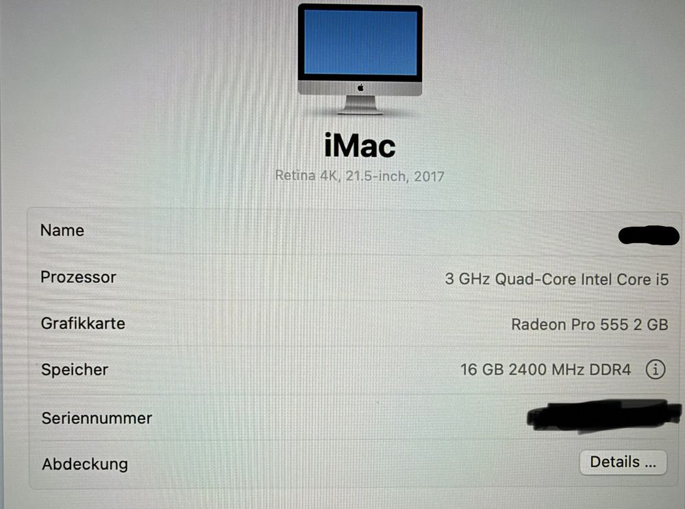 iMac Retina 4K, 21.5, 2017, 16GB RAM, 256GB SSD (Gebraucht) in ...
