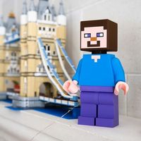 XXL Minecraft Steve Figur – ca. 30 cm hoch