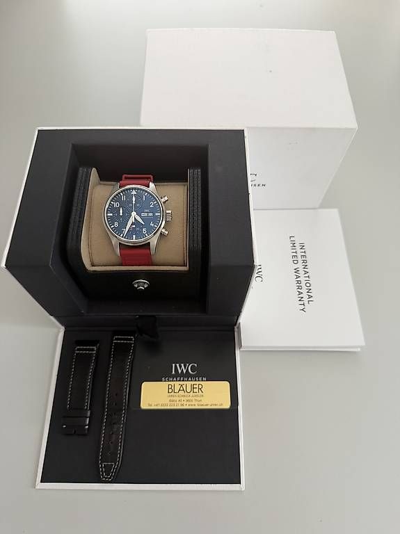 IWC Montres: IWC Pilot Chronograph 41 Blau – D'occasion à Zürich par timeio-swapwatch 1
