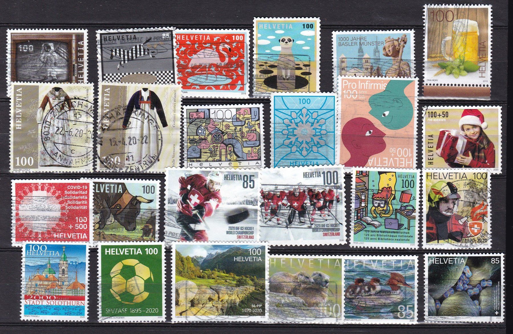 Tous les timbres: CH Briefmarken Lot 2018-2021 – D'occasion à Münchwilen AG par Nesar 1