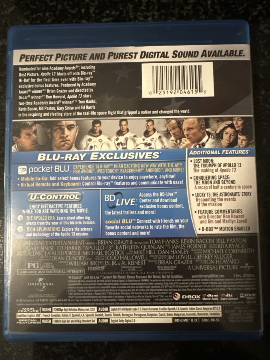 Tutti i DVDs: Apollo 13 - Blu-ray - Tom Hanks – Usato da Brügg BE venduto da Priceator 4