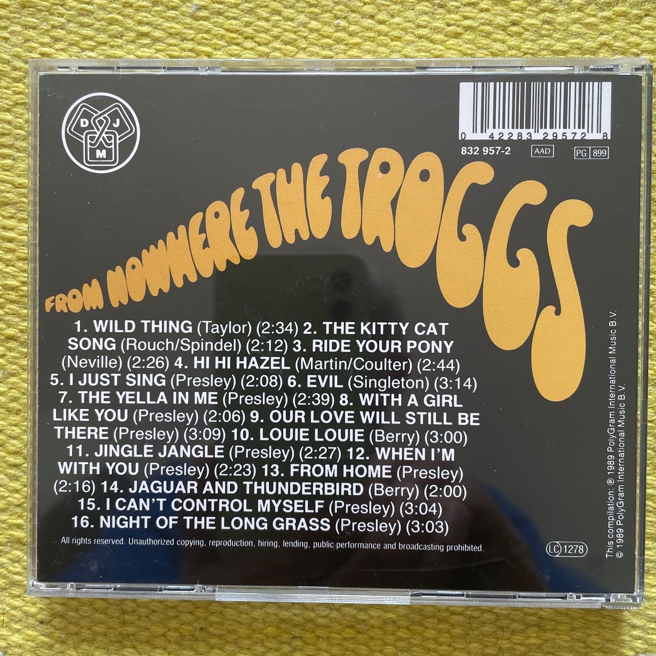 CDs: TROGGS-FROM NOWHERE THE TROGGS – Gebraucht aus Rorschacherberg von  1