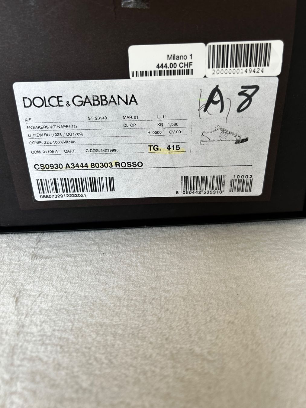 Dolce & Gabbana Scarpe da uomo: Dolce & Gabbana Sneakers – Nuovo e nell'imballaggio originale da Davos Dorf venduto da Juszy-Shop 6