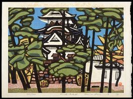 Japanischer Farbholzschnitt v. Okiie Hashimoto (1899-1993)