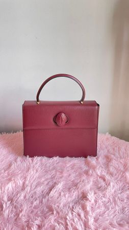 Cartier Must de Cartier bordeaux, cuir véritable, vintage ✨