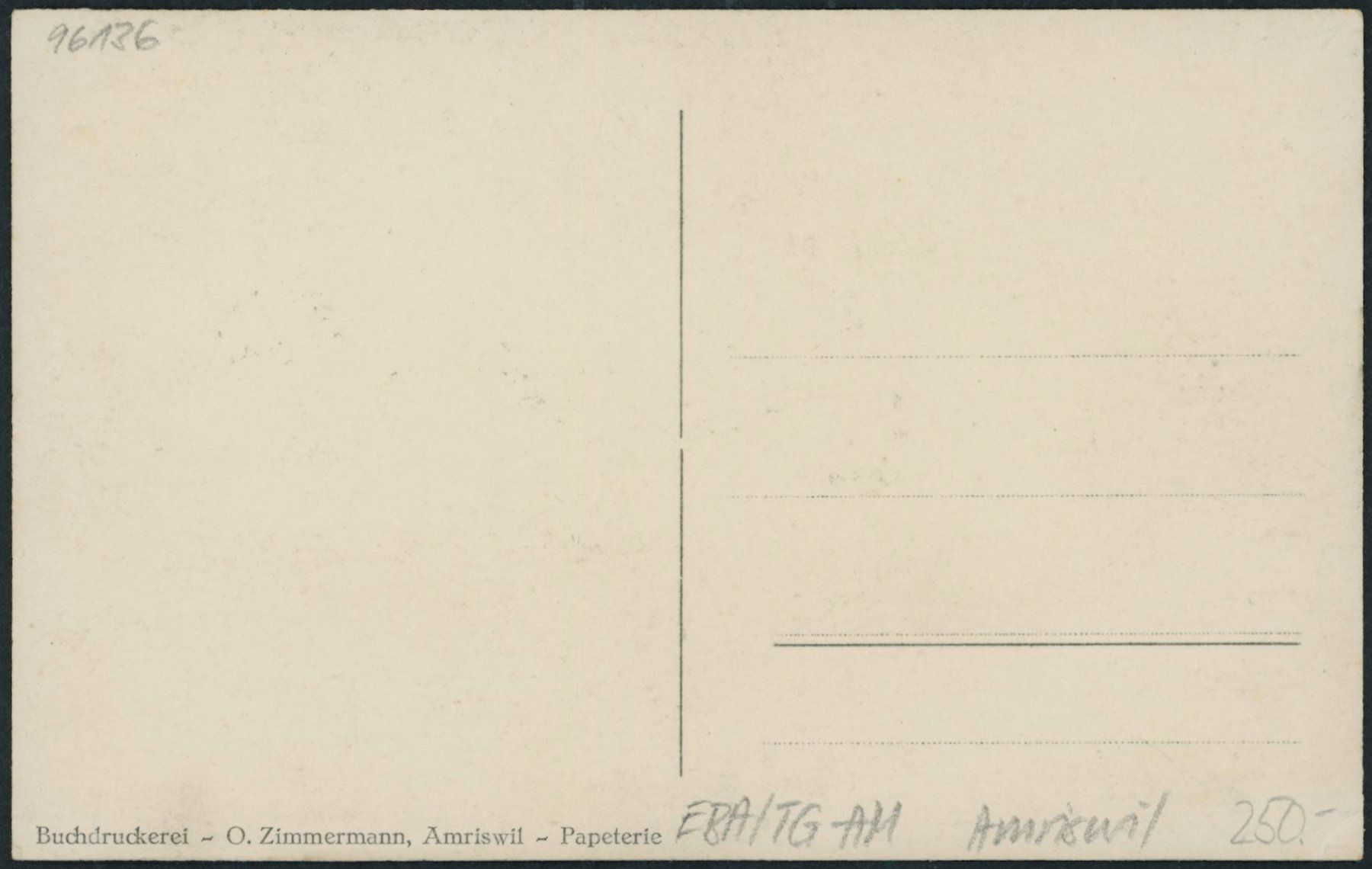 Cartoline postali: TG Amriswil - Bahnhof - Bahn – Nuovo (secondo la descrizione) da Schindellegi venduto da Jonathan77 1