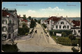 AK Kreuzlingen, Hauptstrasse mit Restaurant Rebstock