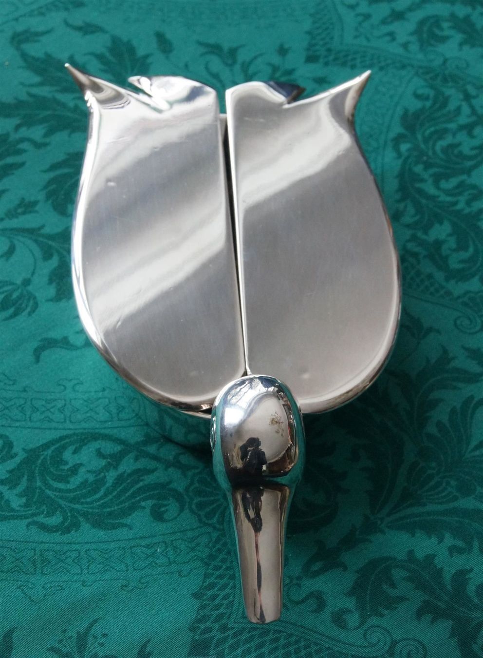 Tutte le decorazioni: Silber-Ente, Tisch-Ente als BLICKFANG – Nuovo e nell'imballaggio originale da Geroldswil venduto da ARTEFACTO 8