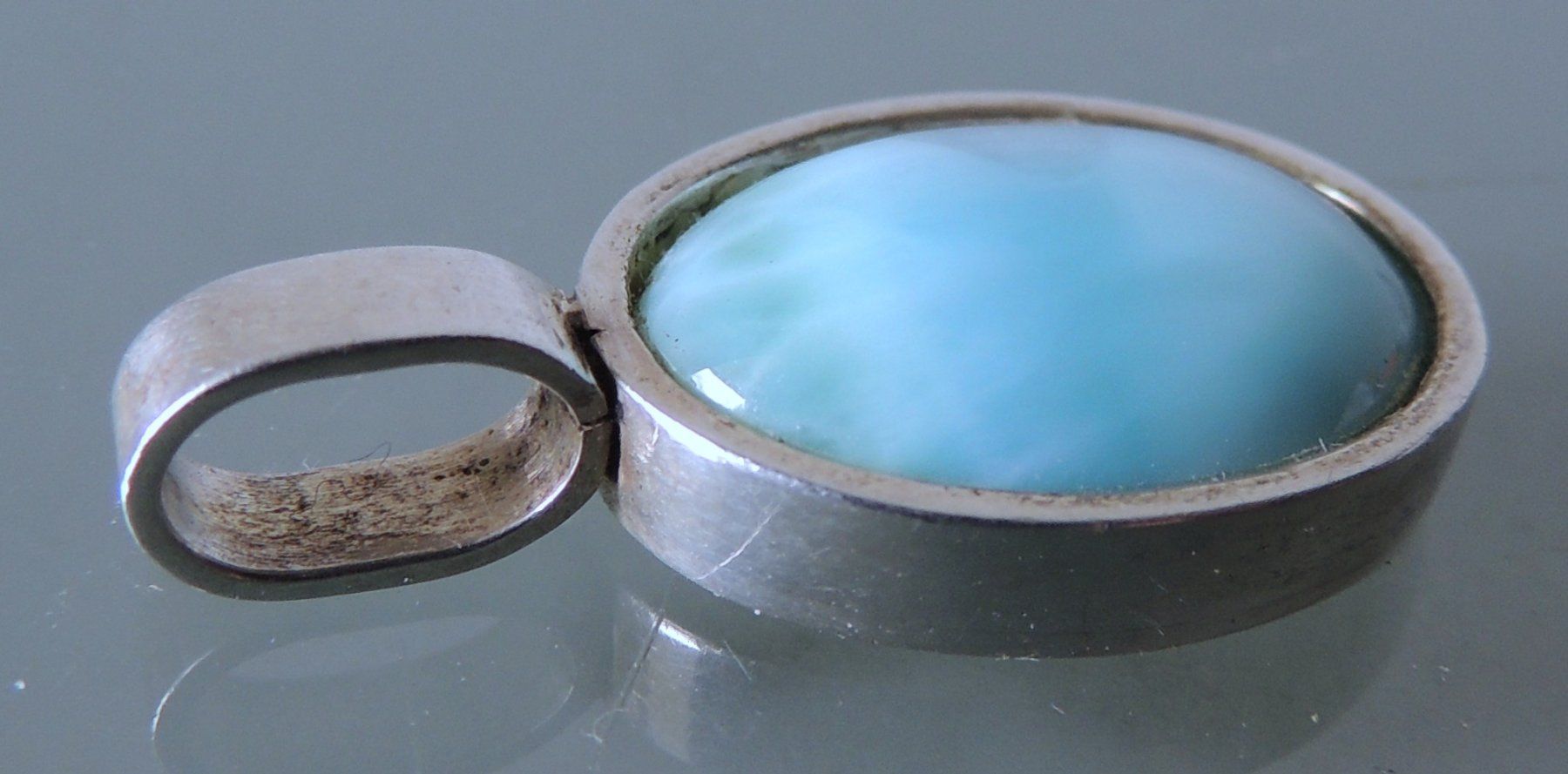 Ciondoli: Larimar Silber 925 Anhänger 30 mm – Usato da Waldenburg venduto da schaller707 2
