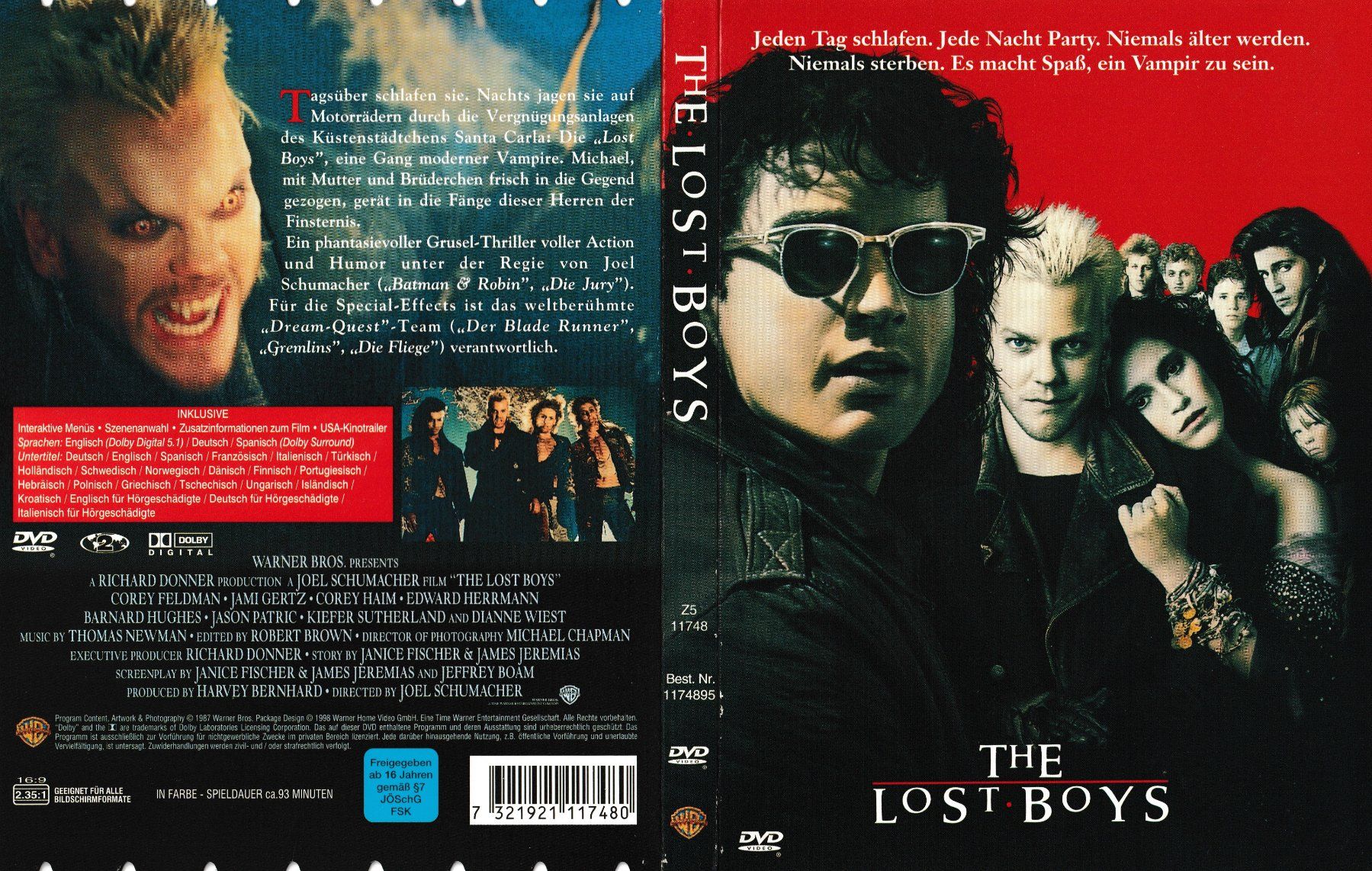 Tutti i DVDs: DVD - The Lost Boys – Usato da Langnau am Albis venduto da MediaRescuerKeLoX