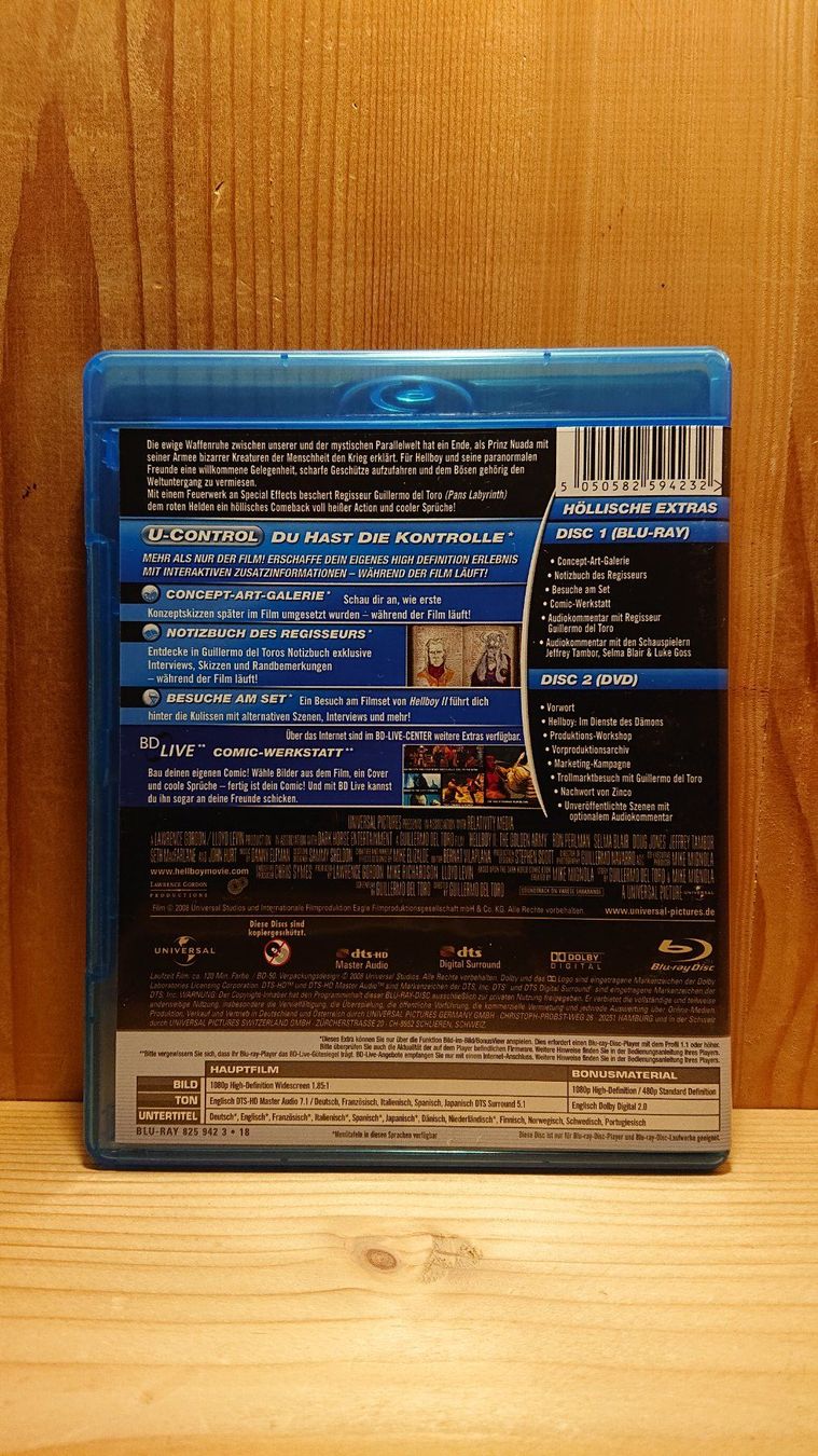Alle DVDs: HELLBOY Die Goldene Armee Blu-Ray – Gebraucht aus Wilderswil von Exebub 1