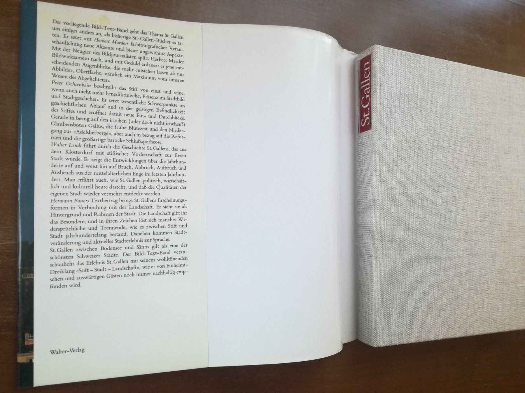 Libri: Herbert Maeder; St. Gallen   ` – Usato da Zürich venduto da Tolima194 1