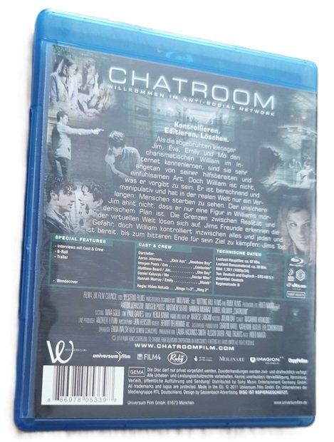 Alle DVDs: CHATROOM (Blu-Ray) – Gebraucht aus Wilen b. Wollerau von morethanmusic 1