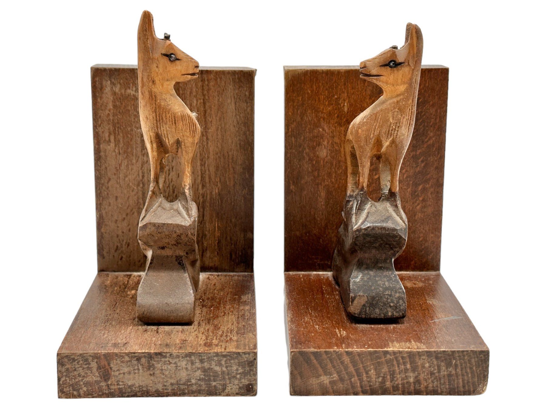 Altro in Decorazioni & Accessori: Serre-livres chevreuils sculptées Forêt-Noire. Signées – Usato da Morges venduto da vintix 5