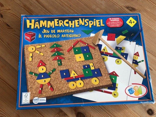 Hammerspiel Für Kinder – 180 Teile Feen, Pilze & Blumen Mit Korkplatte